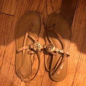 Tory Burch Ali sandals - tan leather
